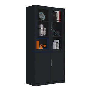 Armoire métallique de bureau à 4 portes sur mesure, design moderne, utilisation commerciale, armoire de rangement verrouillable, tiroirs réglables, atelier, maison - Product Image 1