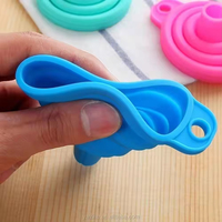 Entonnoir télescopique réutilisable en plastique de qualité alimentaire pour le versement d'huile, accessoires de cuisine, gadgets alimentaires sûrs
