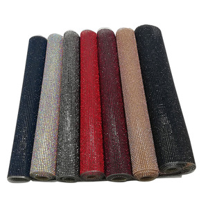 All'ingrosso 24*40cm colorato ferro-On strass Mesh fogli Flatback Hot-Fix materiale in vetro per <span class=keywords><strong>scarpe</strong></span> sacchetti di abbigliamento <span class=keywords><strong>motivi</strong></span> di nozze - Product Image 3