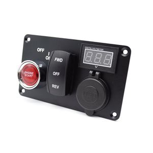 <span class=keywords><strong>Prix</strong></span> usine 12V ON OFF Enging Start Push switch ON OFF ON LED Rockers Switch avec double prise PD voltmètre panneau <span class=keywords><strong>de</strong></span> commutation pour Ma - Product Image 4