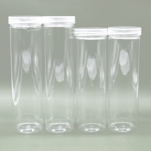 Tubos Cilíndricos de Plástico Transparentes con Tapa, Envases Generales para Negocios, Compras, Almacenamiento, Contenedores para Lápices, 119 - Product Image 1