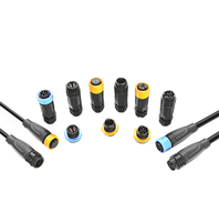Connecteur d'alimentation étanche 10A 9P à coque plastique IP67, prise d'assemblage et prise femelle à bride pour panneau