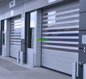 Puerta Rígida Enrollable Automática de Alta Velocidad y Ciclo de <span class=keywords><strong>Trabajo</strong></span> Continuo para Centros Logísticos de Alto Tráfico - Product Image 3