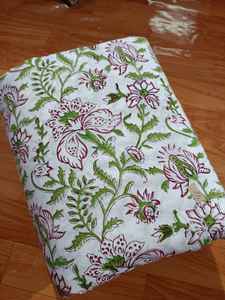 Tela de Algodón con Estampado Geométrico Abstracto, Tejido Dobby Cruzado, Rojo Gris |   Tela Suave y Transpirable para Prendas de Vestir, Decoración del Hogar y Manualidades - Product Image 3