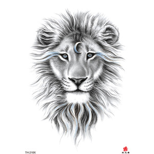 Tatuaggio Temporaneo a Forma di <span class=keywords><strong>Leone</strong></span> Sexy - Adesivi per Tatuaggi Resistenti all'Acqua con Design Indiano Personalizzato alla Moda - Product Image 5