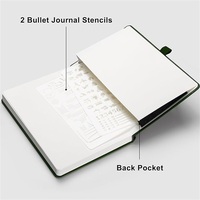 Carnet de planification A5 ligné à couverture rigide en cuir PU personnalisé, avec reliure cousue et impression couleur sur mesure pour étudiants