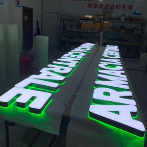 Insegna Luminosa 3D in Acrilico con Logo Aziendale <span class=keywords><strong>per</strong></span> Esterni, Insegna LED con Nome del Negozio in Acrilico Illuminato - Product Image 1