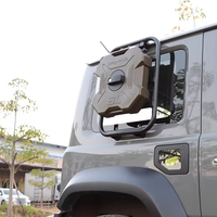 Bidon verrouillable de 6 L (eau/carburant) pour Suzuki Jimny JB74, montage latéral sur fenêtre, réservoir utilitaire portable avec sortie d'eau, JMN136