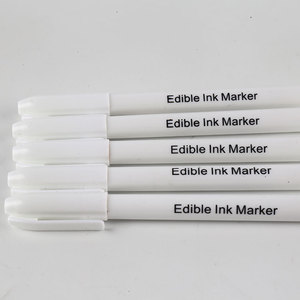 Penne per alimenti con punta piatta bianca durevole promozionale inchiostro secco colorato per disegnare vari stili <span class=keywords><strong>su</strong></span> torte commestibili - Product Image 6