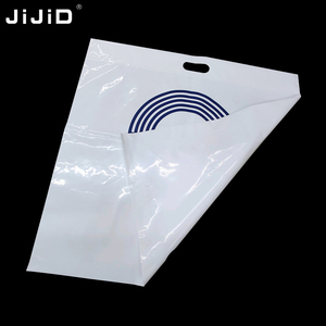 JIJID Sacs en Plastique à Poignées Découpées pour Emballage de Vêtements de Boutique, Impression de Logo Personnalisée, Sacs de <span class=keywords><strong>Courses</strong></span> de Marque sur Mesure - Product Image 6