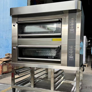 فرن غاز مخبز منزلي يحظى بشعبية كبيرة على سفينتين و 4 صواني مع رف - Product Image 1