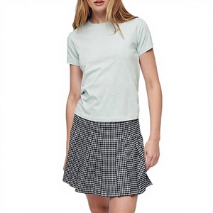 Conjunto de Camiseta y Pantalones Cortos de Verano para Mujer, Transpirable, Holgado, 100% Algodón, Cuello Redondo, Estampado - Product Image 3