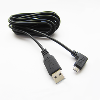 Oem Kabel Data Mikro Usb Tipe B, Kabel Data Mikro USB Sudut Kanan Android V8 5 Pin B 3M 90 Derajat