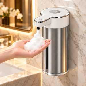 Dispensador de Jabón Automático de Acero Inoxidable 304 de Primera Calidad, Dispensador de Jabón Líquido con Sensor Eléctrico para Montar en la Pared, para Cocina y Hogar - Product Image 1