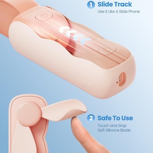12H Long Lasting USB Rechargeable Outdoor Travel Foldable Portable Neck & <b>Handheld</b> <b>Fan</b> - Product Image 2