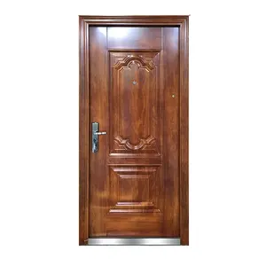 פלדת פלסטיק מול דלת ברזל כפול דלתות גאנה סומק דלת