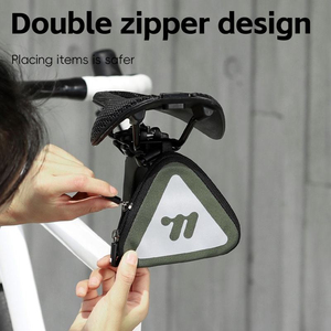 Bolsa Trasera Pequeña para Bicicleta WEST BIKING, Bolsa de Sillín para Bicicleta de Montaña y Carretera, Reflectante, Portátil, para Viajes - Product Image 4