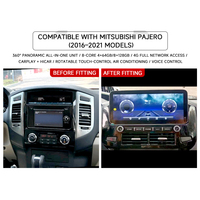 Radio Multimedia Inalámbrica con Pantalla para Auto, Carplay, Android Auto, Linux, GPS, OBD2, DSP, Portátil, para Mitsubishi Pajero 2005-2011