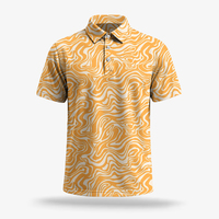 Polo personnalisé pour homme OEM, design graphique personnalisé, imprimé, manches courtes, chemise décontractée d'été, polo de performance, vêtements d'extérieur