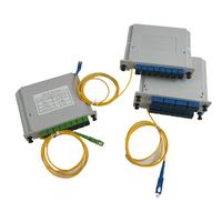 Répartiteur PLC 1x8 LGX Box Slot FTTH 1:8 Type Cassette SC Plug-in PON CATV Répartiteur Optique Passif en Fibre