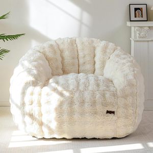 Süper Büyük Kabuk Şeklinde Tek Kişilik Fasulye Torbası Koltuk, Modern Ergonomik Dev Dinlenme Koltuğu, Yetişkinler ve Çocuklar için Kadife Kumaş - Product Image 3
