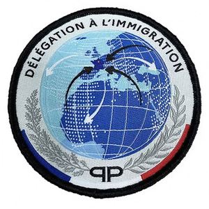Customized Size Merrow Border Design Travel Patch Own Your Name Sew <b>Iron</b> on Printing Logo Fabric Badge Woven Embroidered Patches - Product Image 3