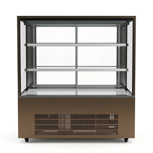 Vitrina Refrigerada Comercial de Vidrio para Pasteles, Exhibidor de Panadería con Enfriamiento por Ventilador, Gabinete Refrigerado para <span class=keywords><strong>Pastelería</strong></span>, Cafetería y Tienda de Postres - Product Image 1