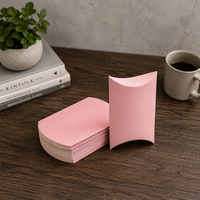 Boîte à oreiller pliable 300 g/m² en carton rectangulaire, emballage moderne, logo personnalisé en relief, boîte cadeau pour bougie