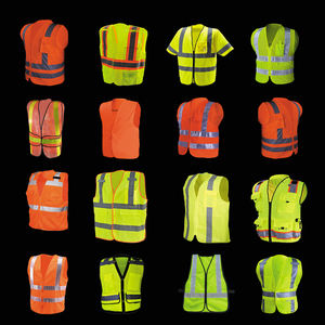 Vente en gros Gilet haute visibilité de haute qualité avec logo personnalisé Gilet de sécurité réfléchissant en maille avec poche - Product Image 6