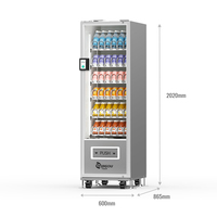 Distributeur automatique intelligent de grande taille, options de paiement par code QR et par carte de crédit, gestion basée sur le cloud, écran tactile, SDK 5G/Wi-Fi, centre commercial