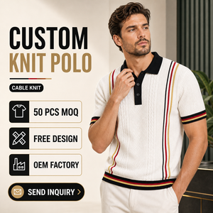 Polo en tricot rétro personnalisé pour <span class=keywords><strong>homme</strong></span>, couleur nationale, jacquard, manches courtes, <span class=keywords><strong>col</strong></span> chemise, pour les fans - Product Image 1