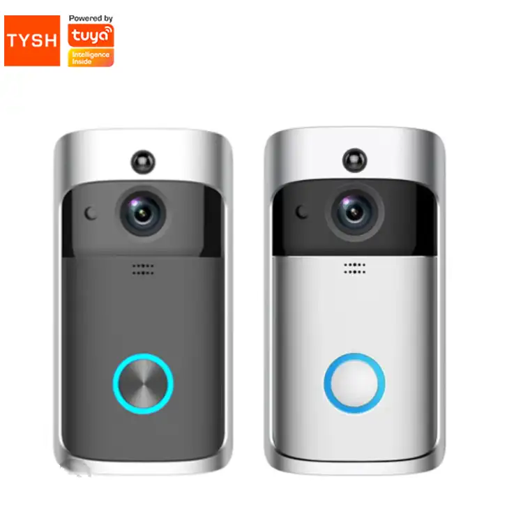 TYSH בית וידאו חכם Wifi פעמון מצלמה אלחוטי פעמון עם מצלמה אלחוטי טבעת פעמון