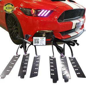 2015-2017 pour Ford <span class=keywords><strong>Mustang</strong></span> DRL LED Board avec bande LED RGBW et <span class=keywords><strong>feux</strong></span> diurnes Switchback État neuf - Product Image 1