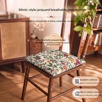 Coussin de siège carré en polyester antidérapant personnalisable, exclusivité transfrontalière, universel toutes saisons, style chinois pour la théière