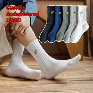 ถุงเท้ากีฬาแบบกำหนดเอง ของขวัญ ไม่มีขั้นต่ำในการสั่งซื้อ <span class=keywords><strong>โปร</strong></span>โมชั่น ถุงเท้าข้อสั้นผู้ชายแบบกำหนดเอง โลโก้แบรนด์ ถุงเท้าถักลายแจ็คการ์ด ผลิตตามสั่ง OEM ถุงเท้าผ้าฝ้ายระบายอากาศได้ดี - Product Image 1