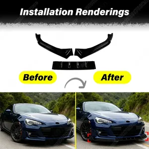 Pour Subaru BRZ 2017 2018 2019 2020 – Spoiler de pare-chocs avant, lèvre inférieure, plaque de décoration et modification de carrosserie - Product Image 2