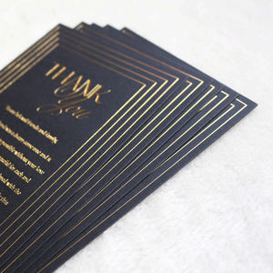 Hiện đại hình chữ nhật vàng và đen đám cưới giấy menu sang trọng lời chào thẻ cảm ơn bạn lưu thẻ ngày - Product Image 4