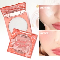 Nouvelle poudre de réglage de contrôle de l'huile maquillage compact crème de fixation mate imperméable longue durée poudre pressée de marque privée