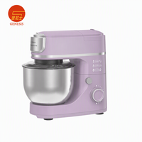 Robot pâtissier planétaire puissant 1000W, bol mélangeur en acier inoxydable 5,0L, 10+ vitesses, accessoires multifonctions pour la cuisine domestique
