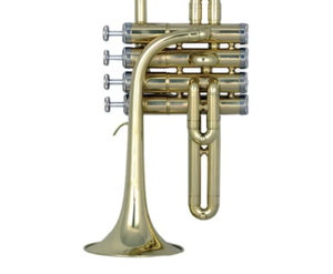 <span class=keywords><strong>Trompette</strong></span> <span class=keywords><strong>soprano</strong></span> en laiton laqué or à quatre pistons en acier inoxydable Eastern Music avec un diamètre de 11,66 mm - Product Image 4