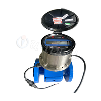 Débitmètre électromagnétique liquide avec batterie au lithium 3,6 V, alimenté par batterie, transmetteur à distance IP68, débitmètre électromagnétique