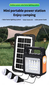 Kit de Lámpara de Emergencia Solar para el Hogar con Radio FM y MP3, Bombillas LED Brillantes, Cargador de Teléfono Móvil y Puertos USB - Product Image 4