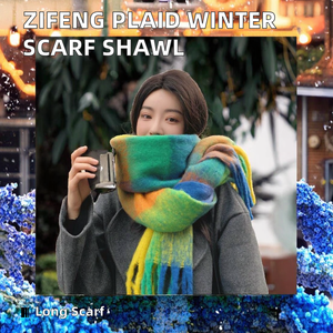 ผ้าพันคอยาวและหนาโพลีเอสเตอร์เนื้อนุ่มผ้าพันคอลายสก๊อตกลางแจ้งฤดูหนาวและฤดูใบไม้ร่วงผ้าห่มแบบดั้งเดิมสำหรับผู้ใหญ่ขายส่ง - Product Image 2