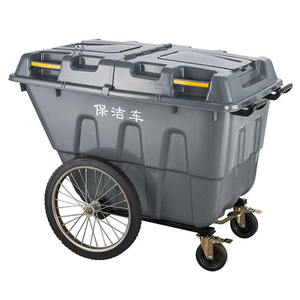 Prix d'usine Extérieur en plastique <span class=keywords><strong>400L</strong></span> Mobile Cart Recyclage <span class=keywords><strong>Compost</strong></span> Stockage des ordures Poubelles avec roues - Product Image 5