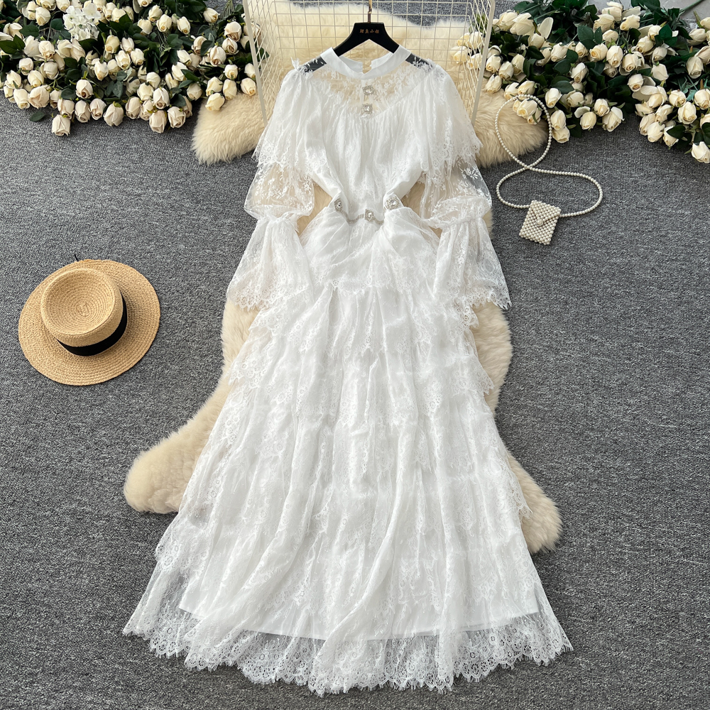 Wholesale Lace Flounce Dress High-Quality Lace Fabric | Alibaba.com