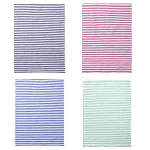 Serviette de cuisine écologique de style européen, hypoallergénique, en coton tissé rayé, antibactérienne, multi-usages - Product Image 6