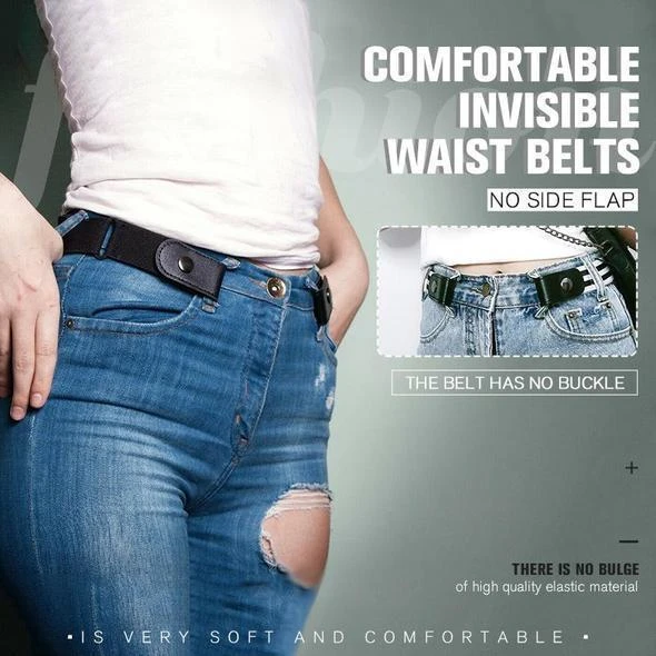 Ceinture Sans Boucle Élastique – Lot De 3 | Réglable, Unisexe | Pour Jeans, Pantalon, Robe | KEWUF
