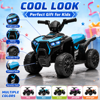 Voiture électrique tout-terrain pour enfants 6V 4.5AH, quad jouet avec lumières LED, plusieurs couleurs, mini buggy électrique de plage