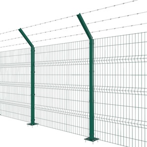 Offre spéciale Panneau <span class=keywords><strong>de</strong></span> clôture en fer soudé incurvé 3D <span class=keywords><strong>de</strong></span> haute qualité Clôture <span class=keywords><strong>de</strong></span> jardin galvanisée - Product Image 1