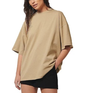 Camiseta de manga corta de longitud media para mujer a la moda, Top holgado informal de cuello redondo en verano, Material de algodón, proveedor de Bangladesh - Product Image 6